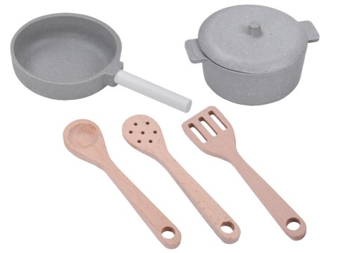 Duża KUCHNIA kuchenka drewniana z piekarnik lodówka ZA4135