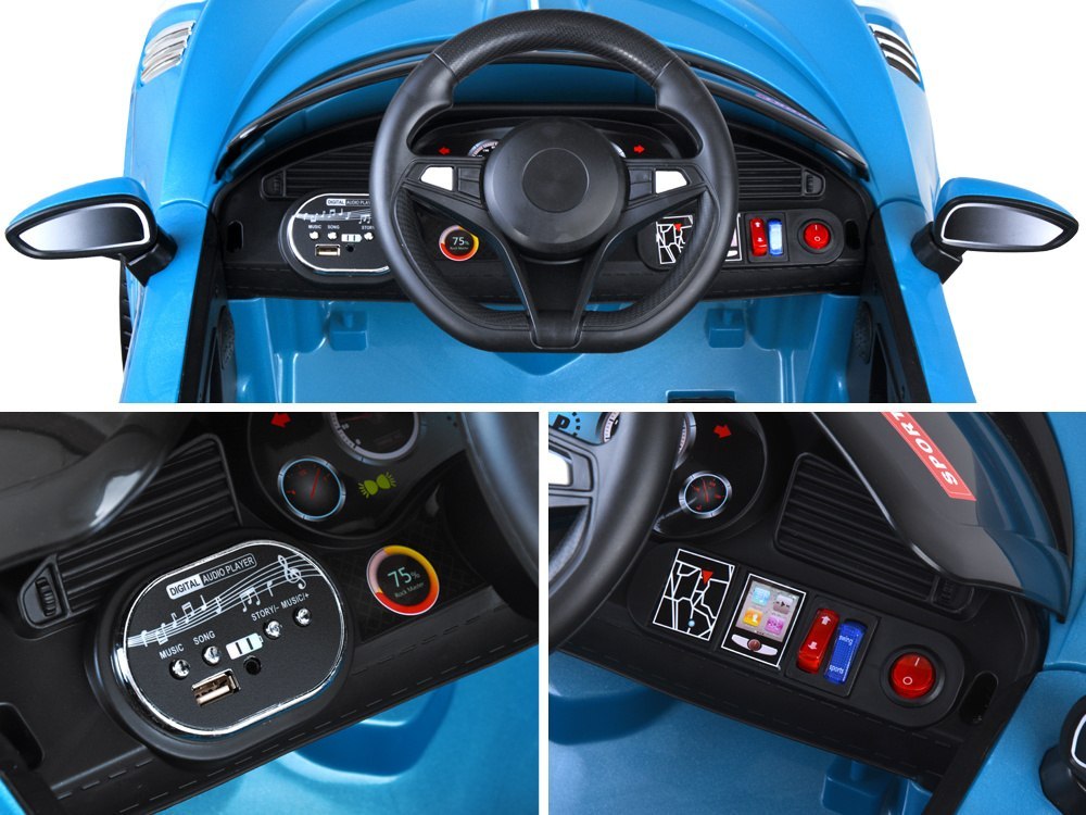 Auto na akumulator Cabrio z funkcją bujania PA0270 Auto na akumulator Cabrio z funkcją bujania PA0270