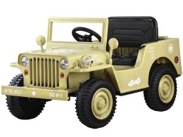 JEEP 4x4 Samochód elektryczny dla dzieci Auto na akumulator +ŁOPATKA Willys + pilot PA0263