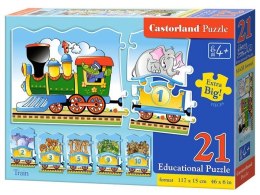 Castorland Puzzle edukacyjne Pociąg 21el. CA0024