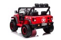 2x200W ! Auto jeep na akumulator Samochód dla dzieci  Czerwony