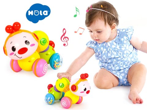 Gąsieniczka Interaktywna jeżdząca kolorowa ZA1188