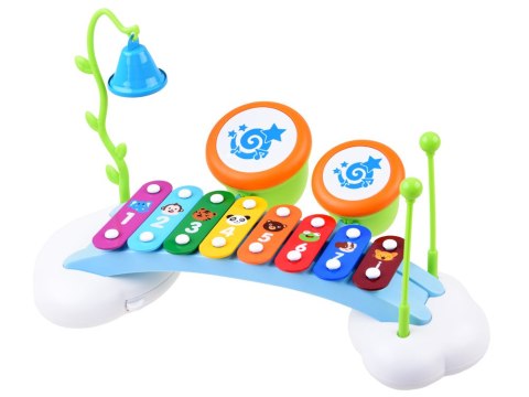 MUZYCZNE CYMBAŁKI bębenki nauka melodyjek IN0036
