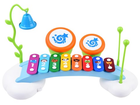 MUZYCZNE CYMBAŁKI bębenki nauka melodyjek IN0036