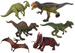Duży Zestaw Dinozaurów 6 sztuk Figurka Dinozaur Prehistoryczne Okazy