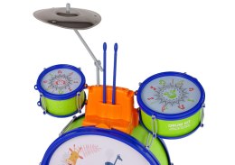 Muzyczna Kolorowa Perkusja dla Dzieci Drum Kit Bębny Talerze