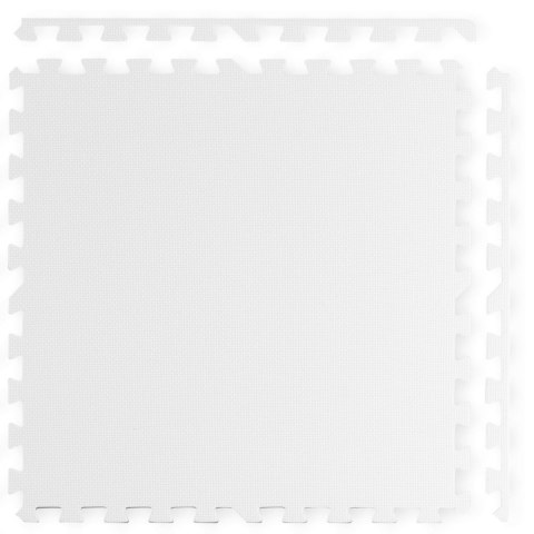 Duża mata piankowa, puzzle 4 szt. białe i szare