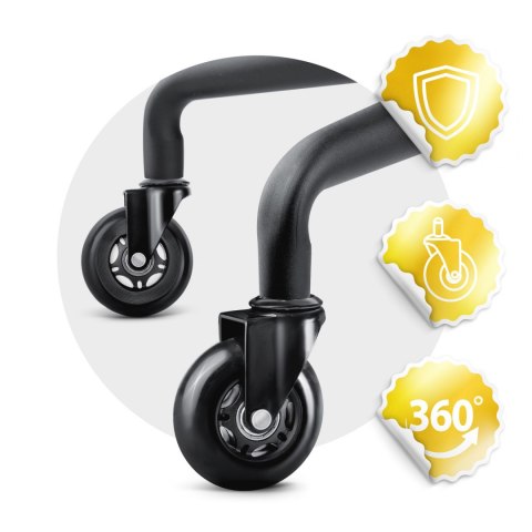 Kółka kauczukowe do foteli przezroczyste Sofotel 5 szt.