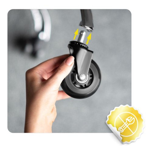 Kółka kauczukowe do foteli przezroczyste Sofotel 5 szt.