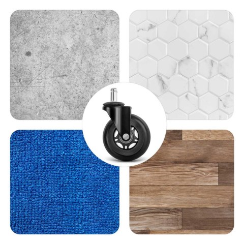 Kółka kauczukowe do foteli przezroczyste Sofotel 5 szt.