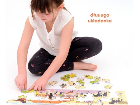CzuCzu Puzzle dla dzieci bajkowe bajki  panoramiczne Stadnina 60 ele ZA4051