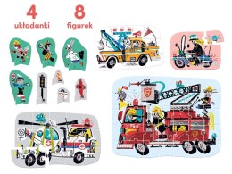 CzuCzu Puzzle dla dzieci bajkowe bajki  progresywne Pojazdy w akcji
