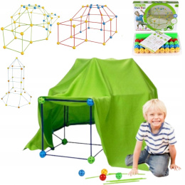 +Świeci w nocy Klocki konstrukcyjne namiot tipi baza słomki dla dzieci