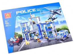 Klocki dla dzieci POLICJA posterunek policji Komisariat typu Lego