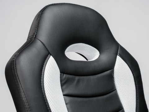 Gamingowy fotel obrotowy dla gracza biały Sofotel Scorpion