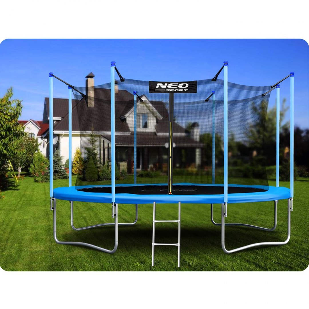 Trampolina ogrodowa 12ft/374cm z siatką wewnętrzną i drabinką Neo-Sport Trampolina ogrodowa 12ft/374cm z siatką wewnętrzną i drabinką Neo-Sport