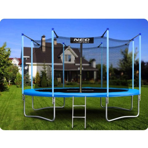 Trampolina ogrodowa 13ft/404cm z siatką wewnętrzną i drabinką Neo- 