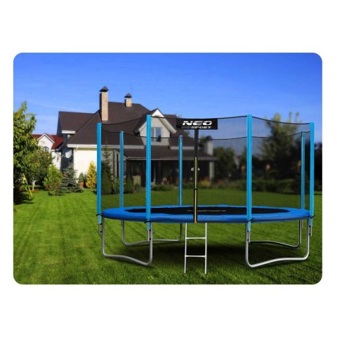 Trampolina ogrodowa 13ft/404cm z siatką zewnętrzną i drabinką Neo- 