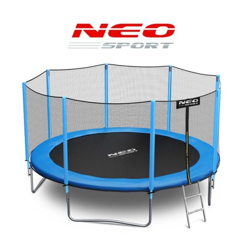 Trampolina ogrodowa 13ft/404cm z siatką zewnętrzną i drabinką Neo- 