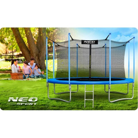 Trampolina ogrodowa 14ft/435cm z siatką wewnętrzną i drabinką Neo- 