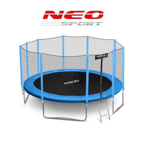 Trampolina ogrodowa 15ft/465cm z siatką zewnętrzną i drabinką Neo- 