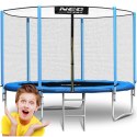 Trampolina ogrodowa 8ft/252cm z siatką zewnętrzną i drabinką Neo- 