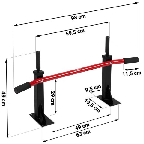 Drążek do podciągania na ścianę NS-315