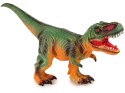 Duża Figurka Dinozaur Tyranozaur Rex Zielono- Pomarańczowy Dźwięk 60 cm Długości