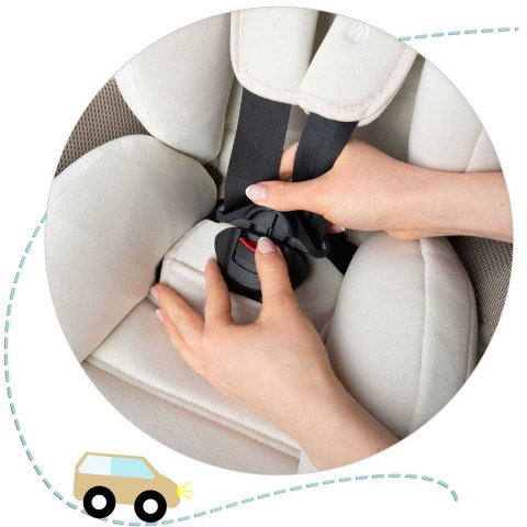 Fotelik samochodowy 9 - 36 kg Massi Ricokids beżowy