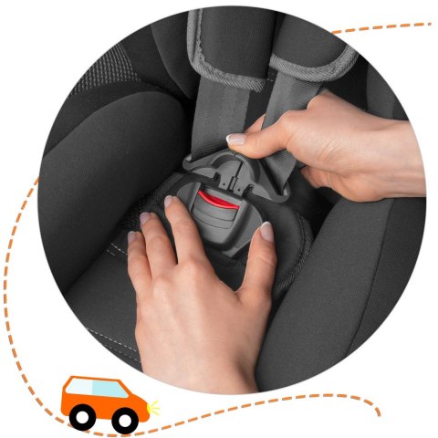 Fotelik samochodowy 9 - 36 kg Massi Ricokids czarny