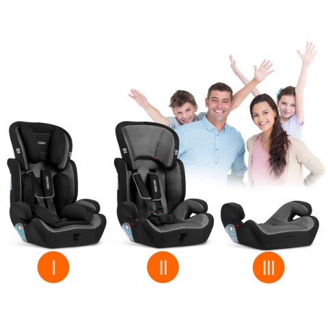 Fotelik samochodowy 9 - 36 kg Massi Ricokids czarny