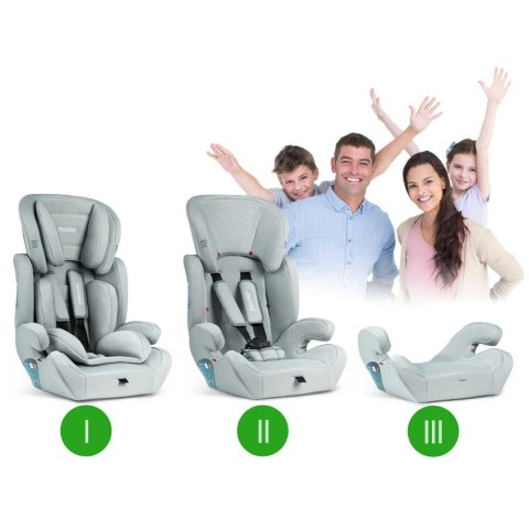 Fotelik samochodowy 9 - 36 kg Massi Ricokids szary