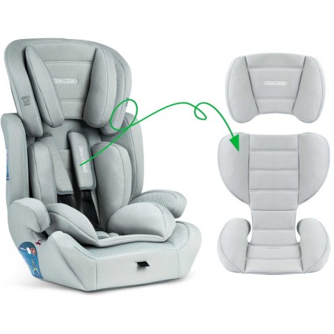 Fotelik samochodowy 9 - 36 kg Massi Ricokids szary