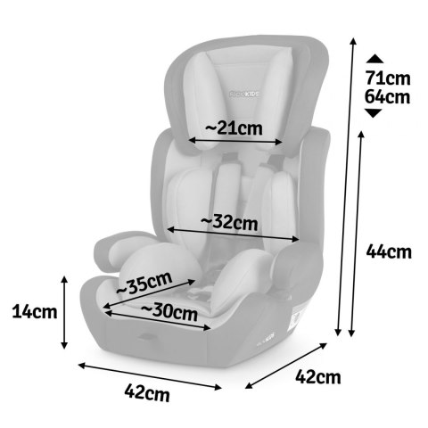 Fotelik samochodowy 9 - 36 kg Massi Ricokids