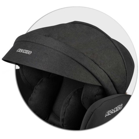 Fotelik samochodowy obrotowy Stigo czarny