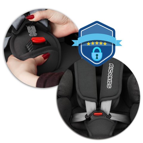 Fotelik samochodowy obrotowy Stigo czarny