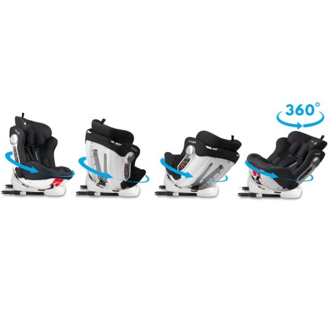 Fotelik samochodowy obrotowy Stigo czarny