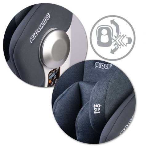 Fotelik samochodowy obrotowy Stigo granatowy