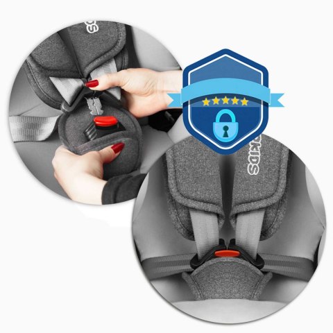 Fotelik samochodowy obrotowy Stigo szaro-biały