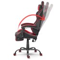 Fotel biurowy dla gracza Sofotel Cerber czarno-czerwony