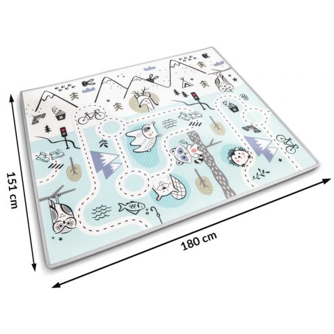 Mata piankowa zwijana 180 x 150 x 1,5 cm Nukido NK-342