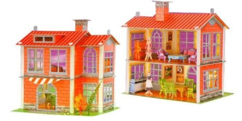 Zestaw Kreatywnych Puzzle dla dzieci bajkowe bajki  3D WILLA domek ZA0223