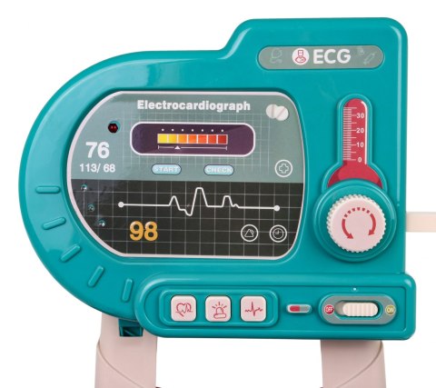 Zestaw lekarski \+ Wózek + panel EKG 24 el. Kardiolog Dentysta