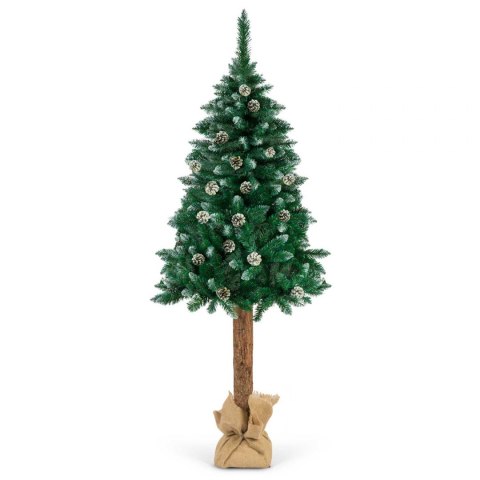 Choinka sztuczna na naturalnym pniu - Sosna Diamentowa 180 cm Choinka sztuczna na naturalnym pniu - Sosna Diamentowa 180 cm
