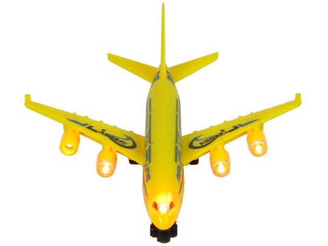 Samolot Pasażerski Żółty Napęd Światła Dźwięki