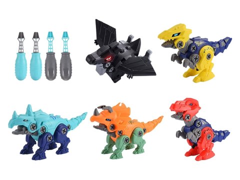 Zestaw Konstrukcyjny Dinozaury 5w1 Zbuduj Dinozaura DIY