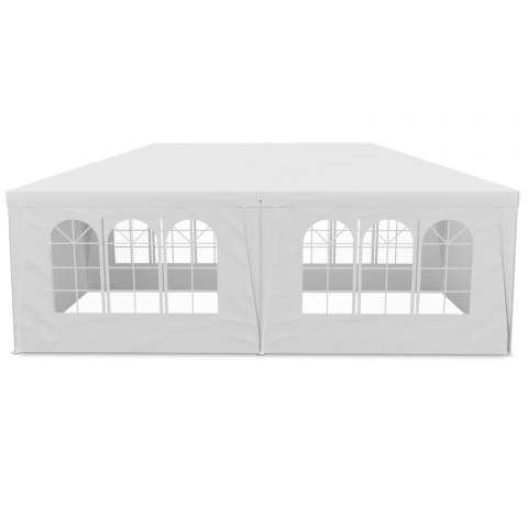 Pawilon ogrodowy 6 ścianek 3 x 6m biały Plonos
