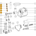Części do maszynki do mielenia mięsa - komplet sitek i nożyk Berdsen