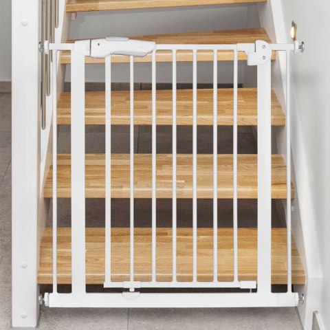 Barierka zabezpieczająca bramka na schody i drzwi Ricokids biała