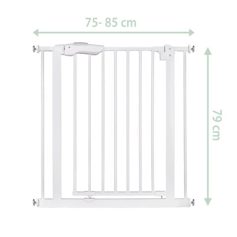 Barierka zabezpieczająca bramka na schody i drzwi Ricokids biała